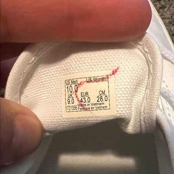 Vans Classic White Lace-Up Sneakers - Picture 6 of 6